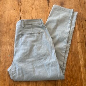 SPOKE Men's Blue Build A Linen Pants Size 33